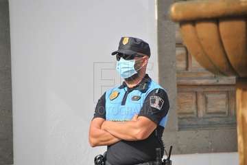 Homenaje de la Banda Municipal de Música a la Policía Local y Policía Nacional  (Foto Francisco Javier Santana)